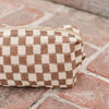 Checkered Pouch Bag *TWO COLORS *MOCHA *BLACK
