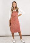 Corded Overall Dress (S-2X) *CLAY ROSE