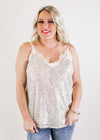 Sequin Cami Top (S-3X) *CHAMPAGNE