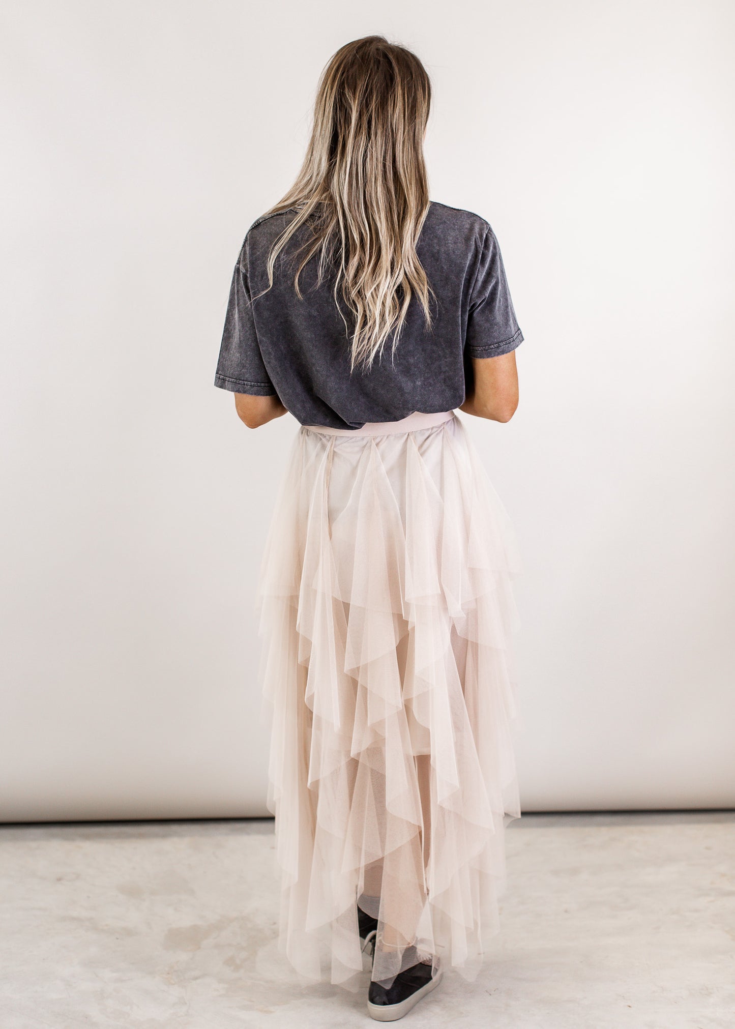 Tulle Layered Skirt *NUDE