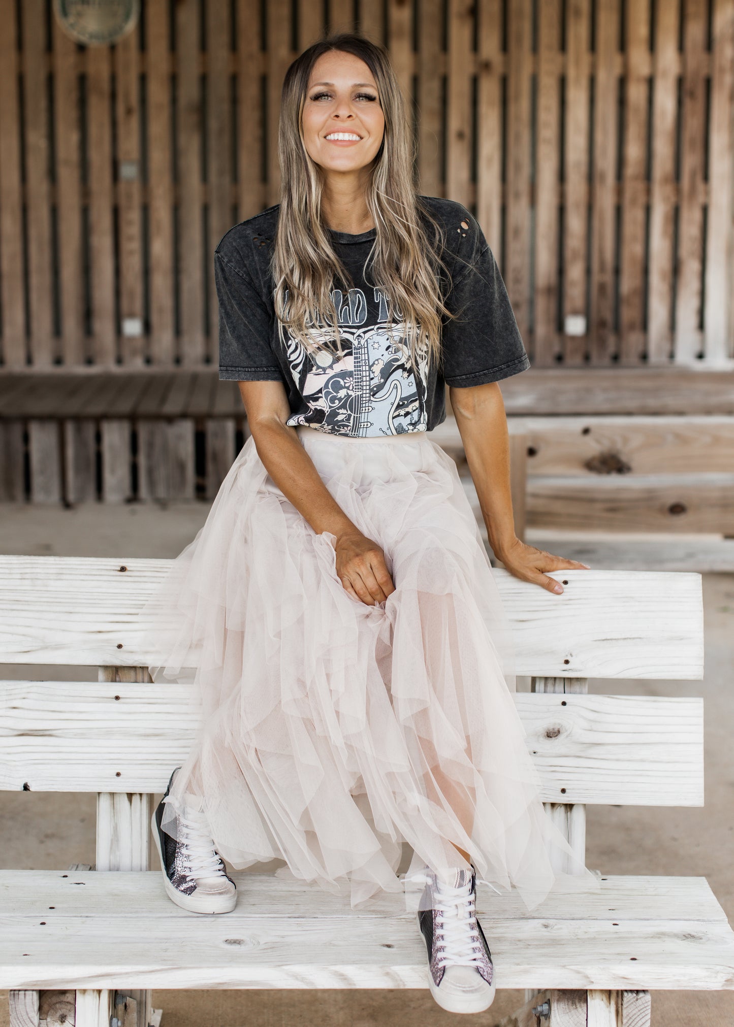 Tulle Layered Skirt *NUDE