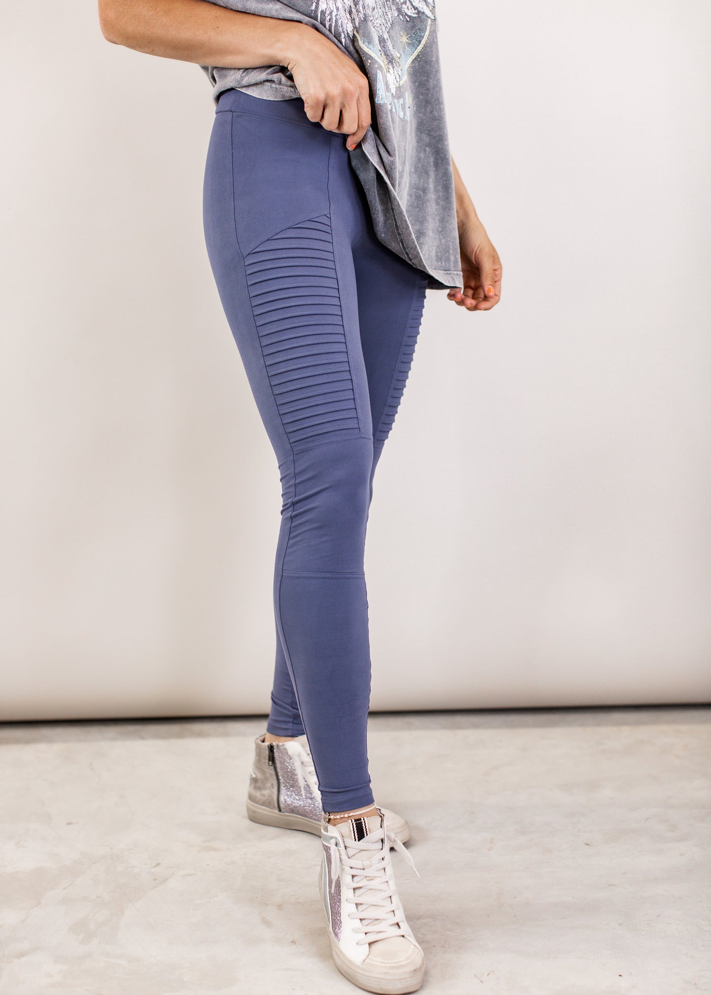 2X & 3X: Moto Leggings (S-3X) *VINTAGE BLUE
