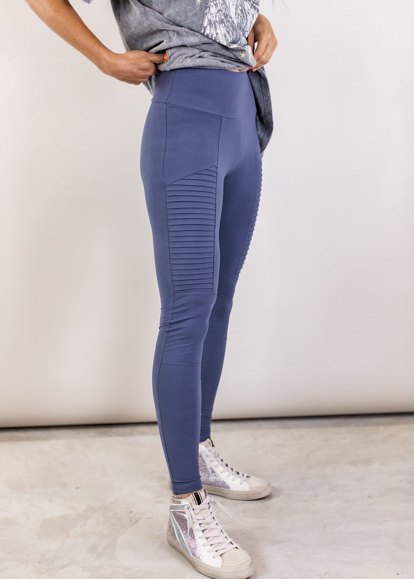 2X & 3X: Moto Leggings (S-3X) *VINTAGE BLUE