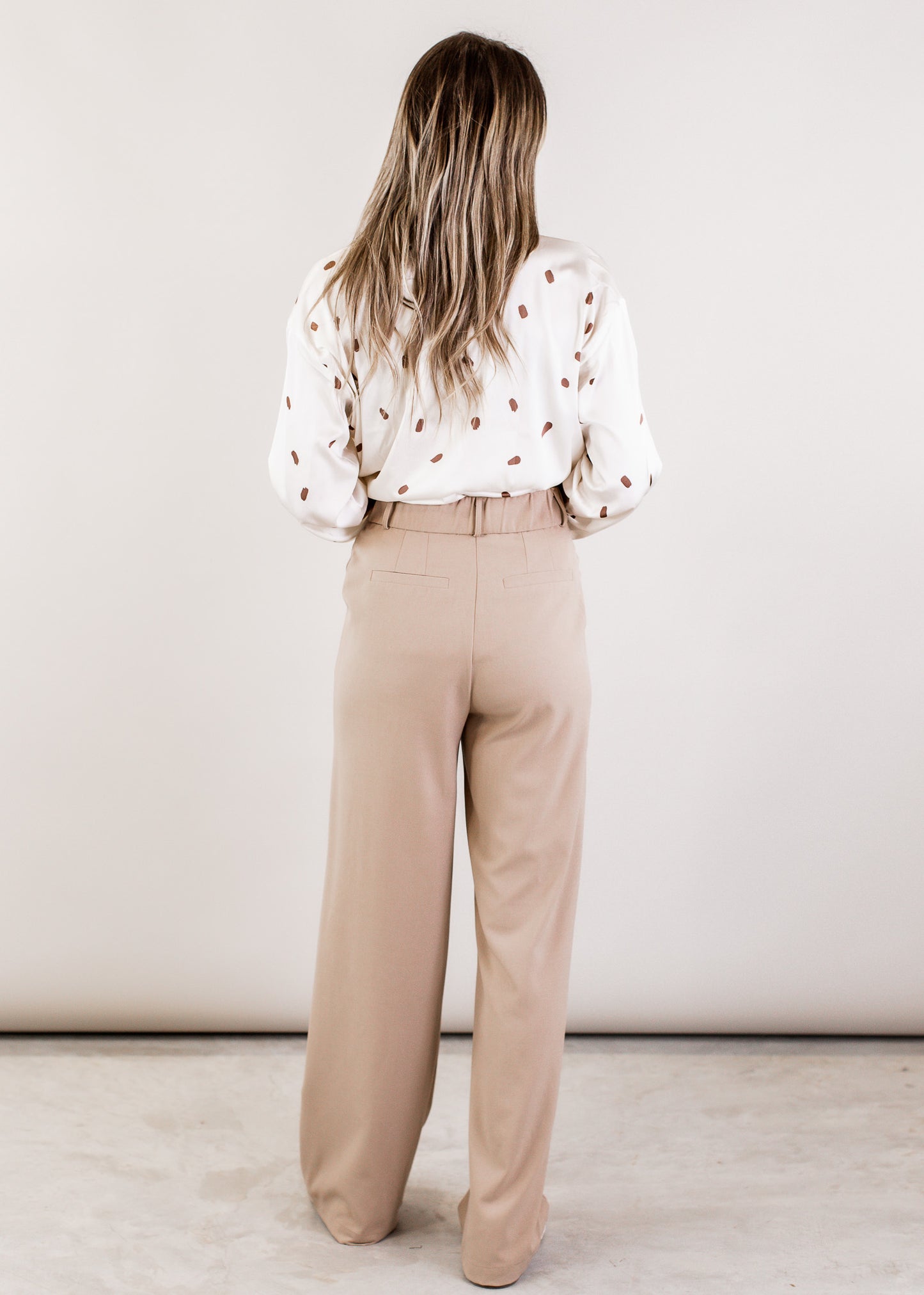 SMALL: Fawn Trouser Pants *MOCHA