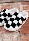 Checkered Slippers (S-XL) *BLACK/WHITE