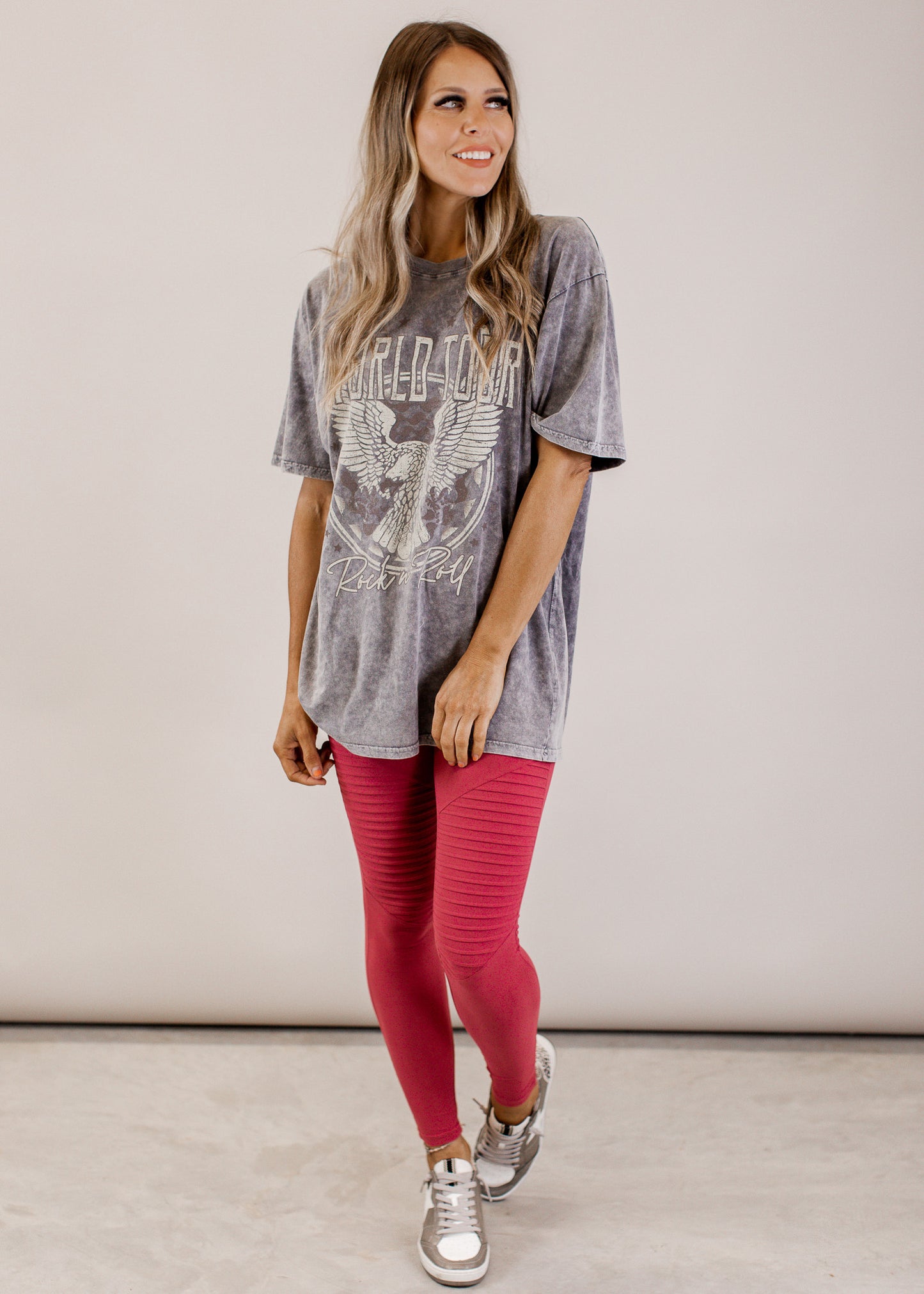 1X: Moto Leggings (S-3X) *CORAL