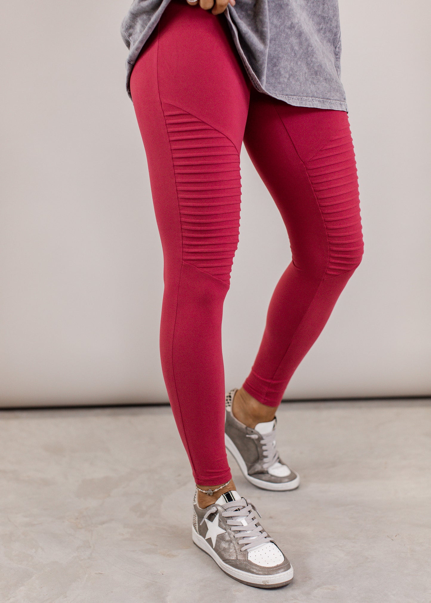 1X: Moto Leggings (S-3X) *CORAL