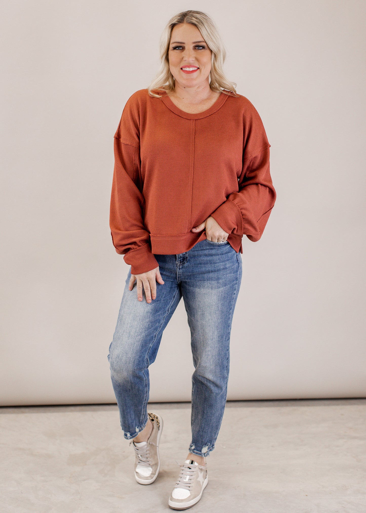 Brodie Boxy Top (S-3X) *RUST