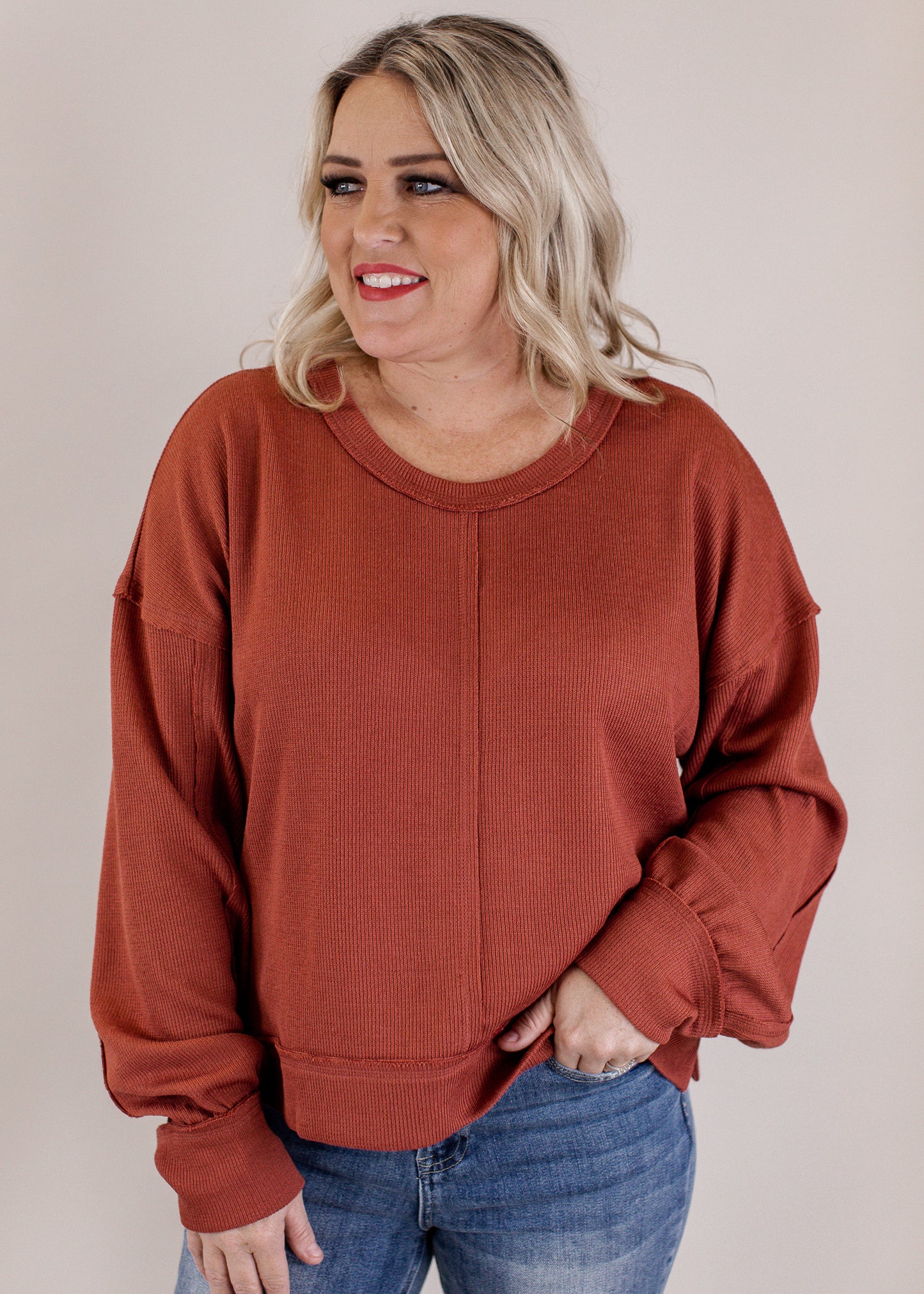 Brodie Boxy Top (S-3X) *RUST