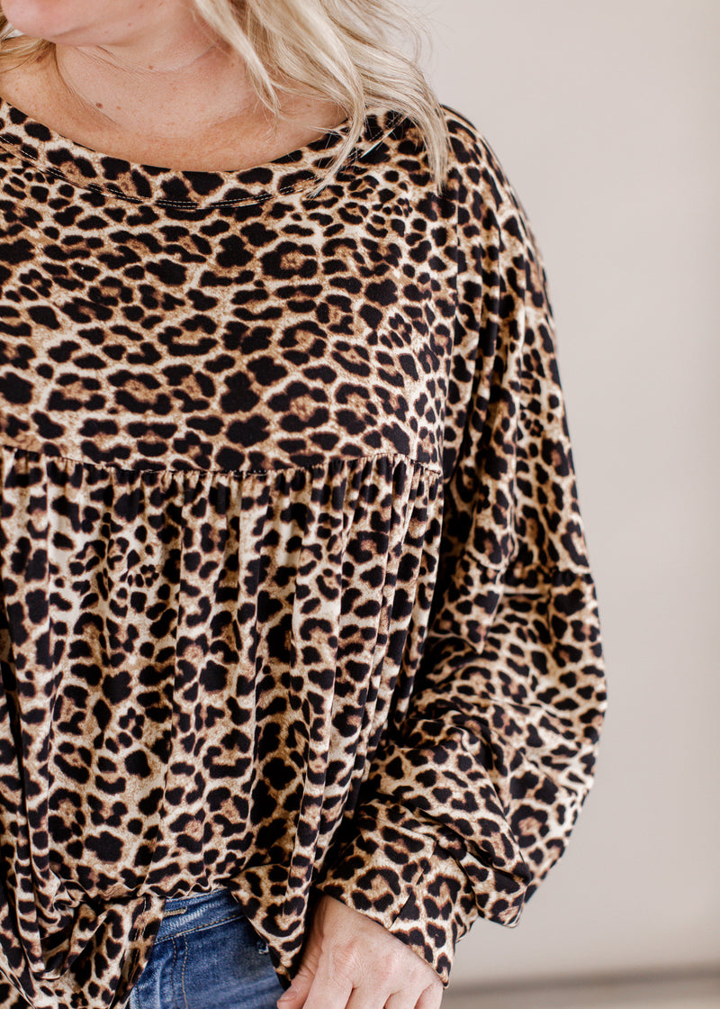 Leopard Babydoll Top (S-XL)