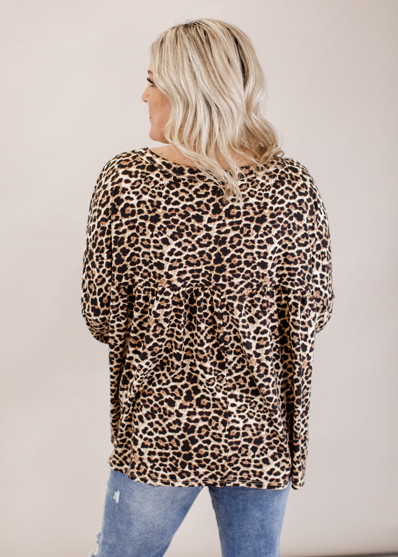 Leopard Babydoll Top (S-XL)
