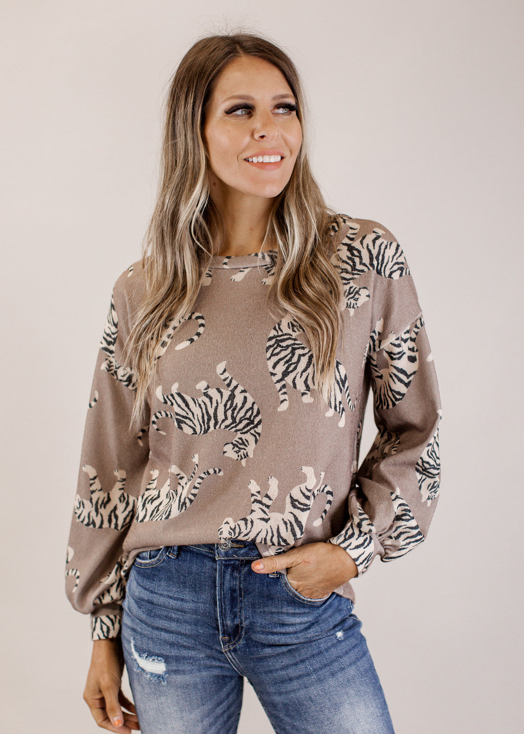 Mocha Tiger Top (S-XL)