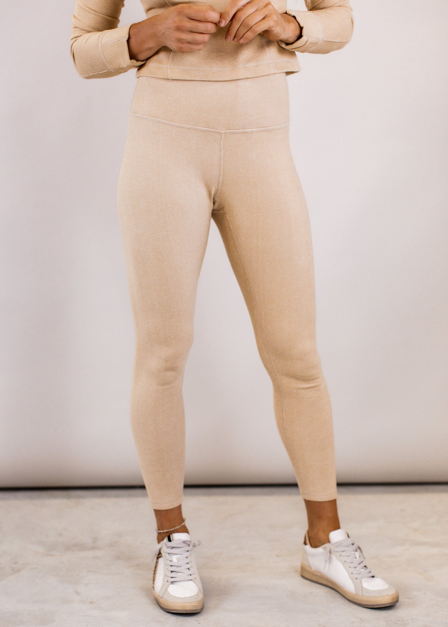 1X & 2X: Halie Brushed Leggings (S-3X) *LIGHT CAMEL