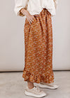 Amber Floral Skirt *RUST