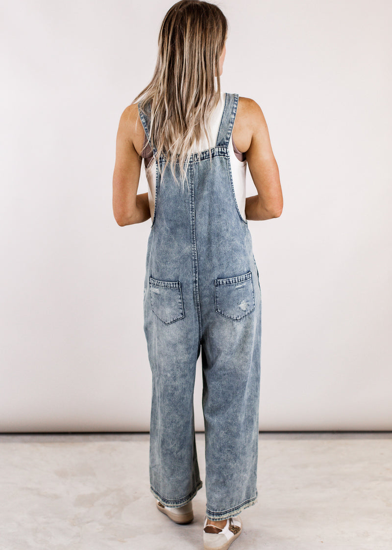 Carwley Loose Fit Overalls *WASHED DENIM