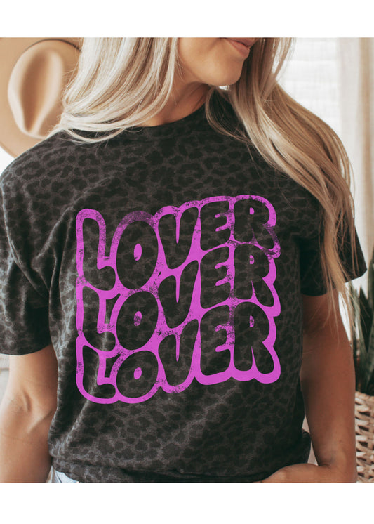 *Lover Lover Tee *Leopard (S-3X)