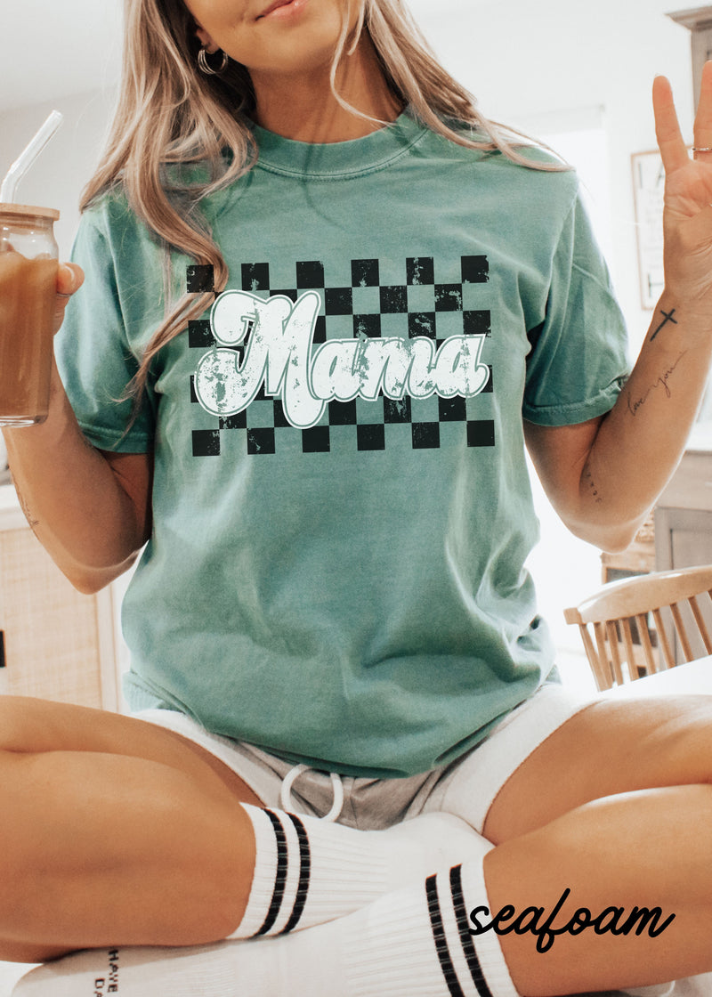 *Pre Order: CUSTOMIZE Adult Checkered Tee **9 Colors (S-3X)