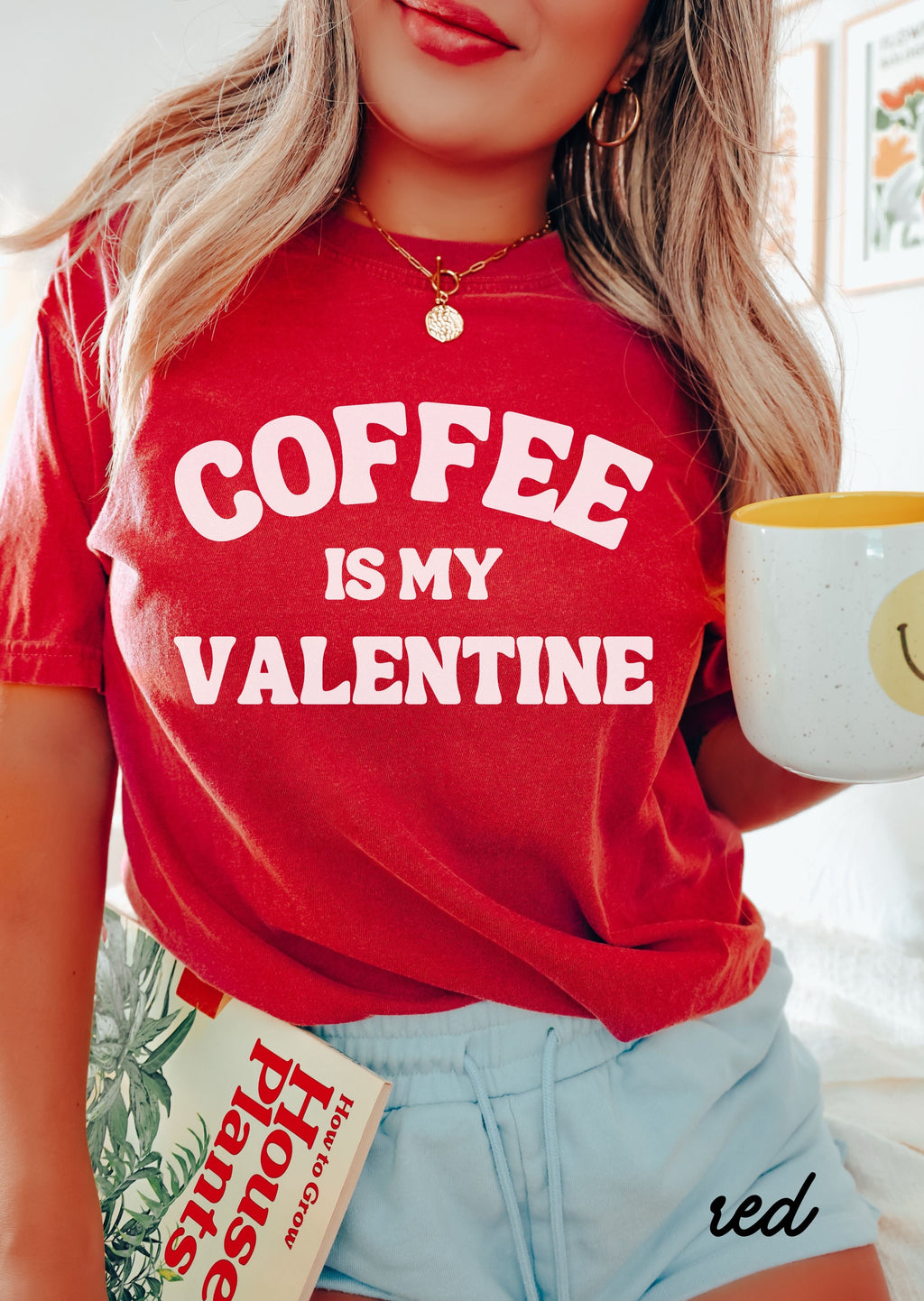Pre Order: Coffee is my Valentine Tee *RED (S-3X)
