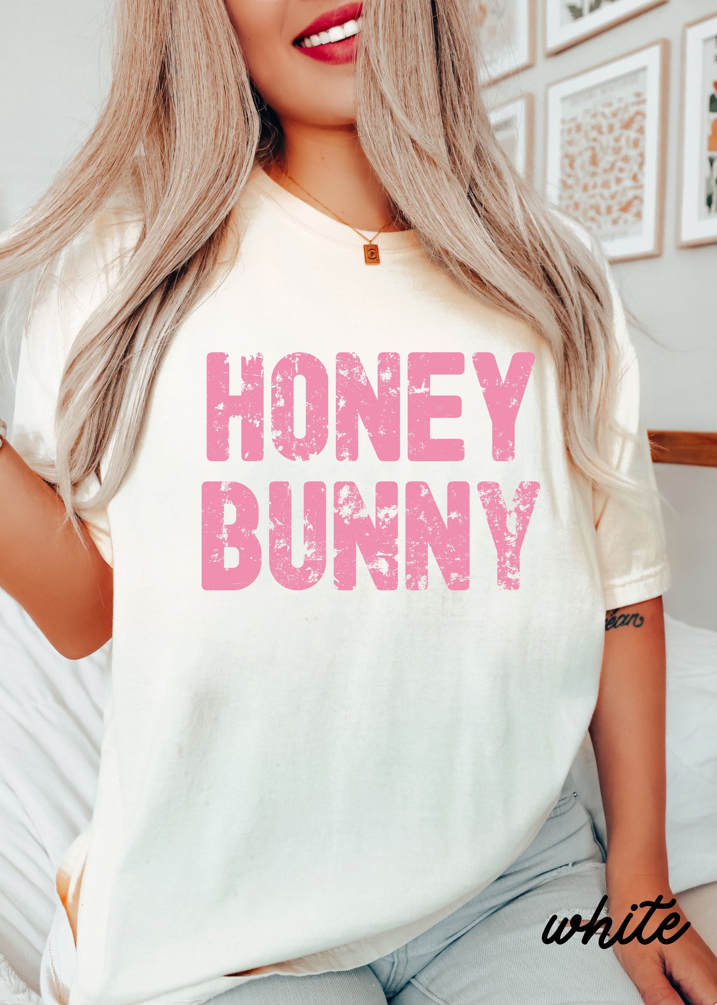 Pre Order: Honey Bunny Tee *3 Colors (S-3X)