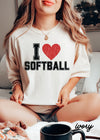 PRE-ORDER: I HEART Softball Tee *8 Colors (S-3X)