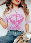 PRE-ORDER: Stay Wild Guitar Tee *3 Colors PINK Ink (S-3X)