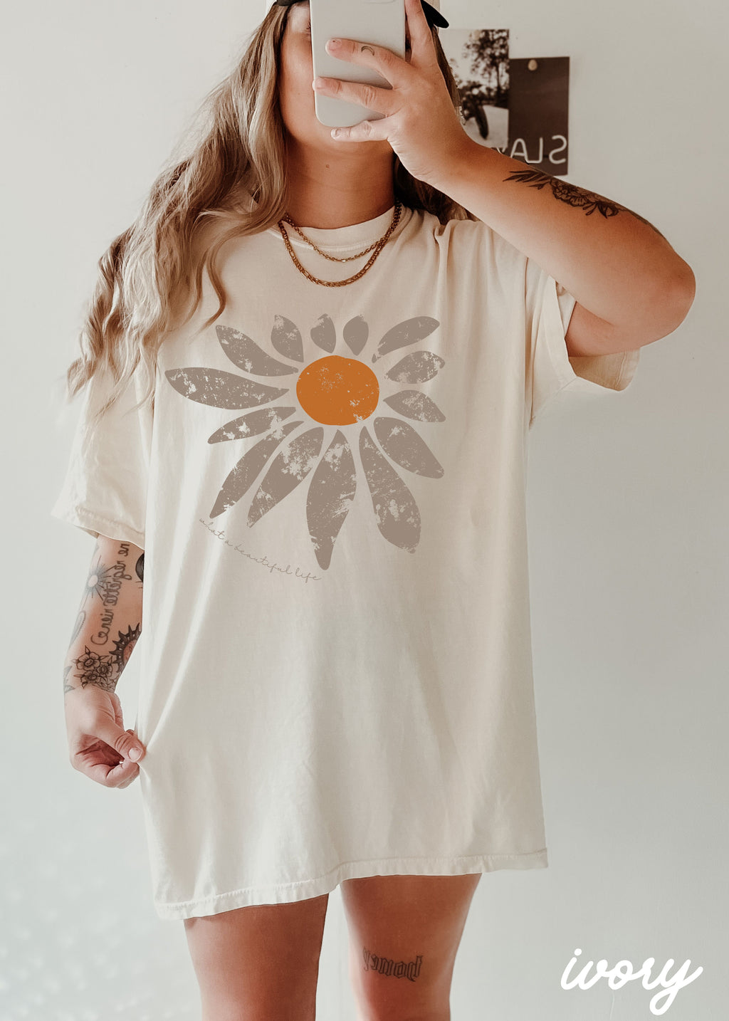 *Beautiful Life Floral Tee *4 Colors (S-3X)