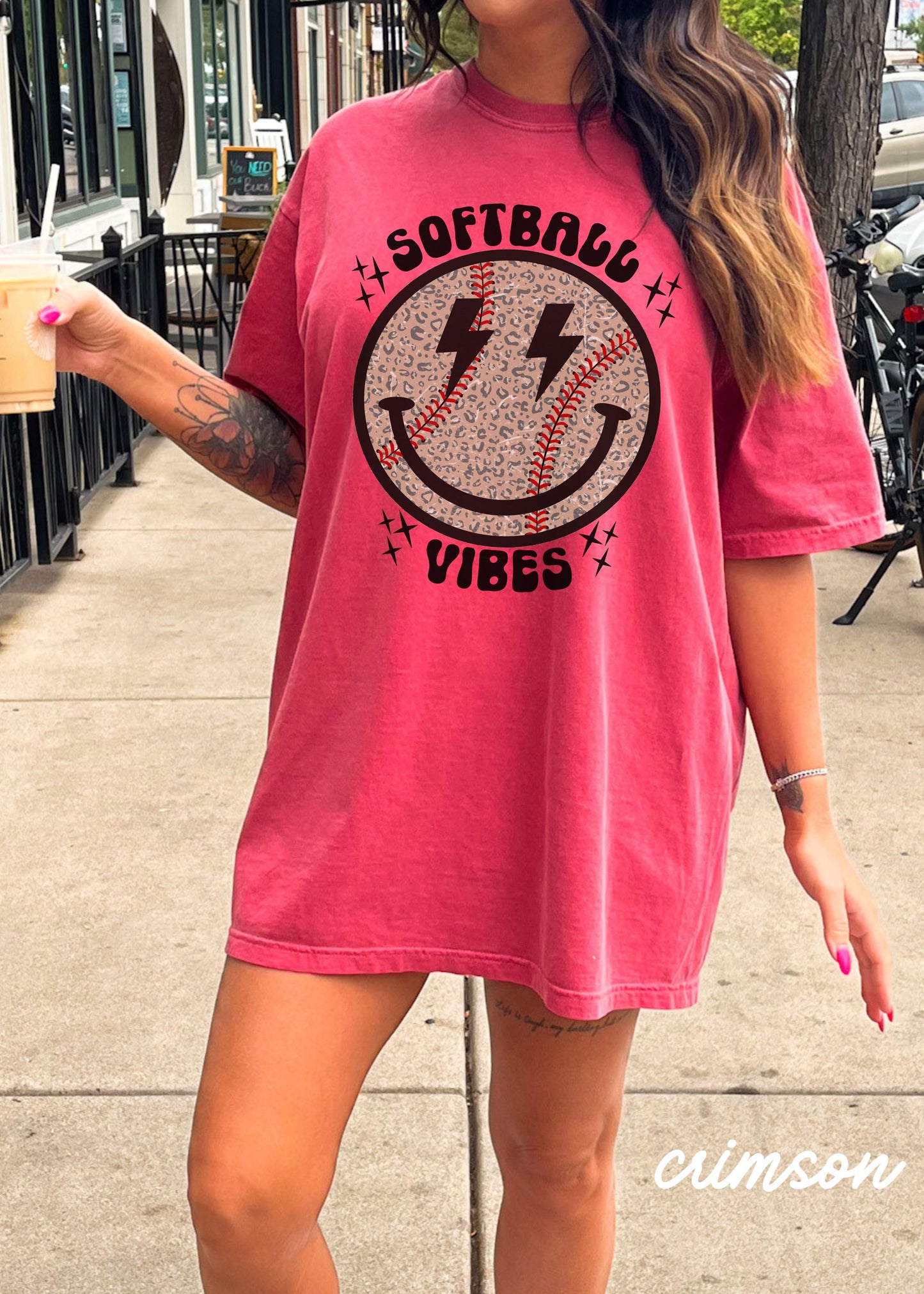 *YOUTH Softball Vibes Tee *8 Colors (S-3X)