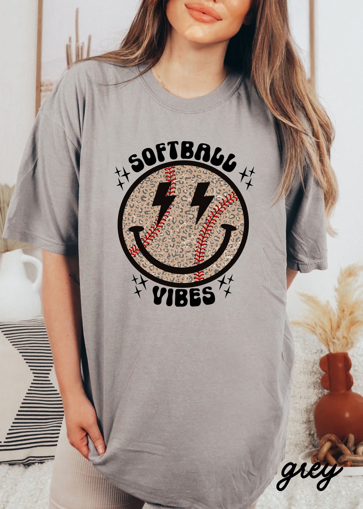 *YOUTH Softball Vibes Tee *8 Colors (S-3X)