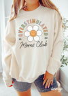 *Floral Overstimulated Moms Club Sweatshirt *7 Colors Comfort Colors (S-3X)