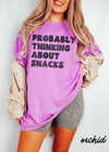 *Thinking About Snacks Tee *4 Colors (S-3X) Gildan Brand