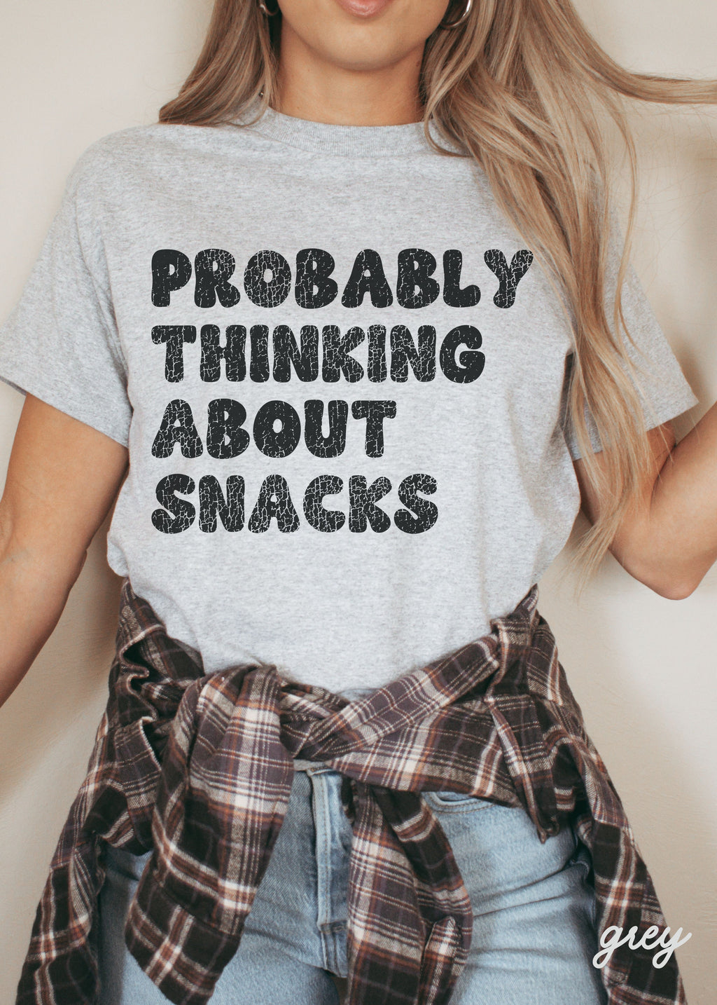 PRE-ORDER: Thinking About Snacks Tee *4 Colors (S-3X) Gildan Brand