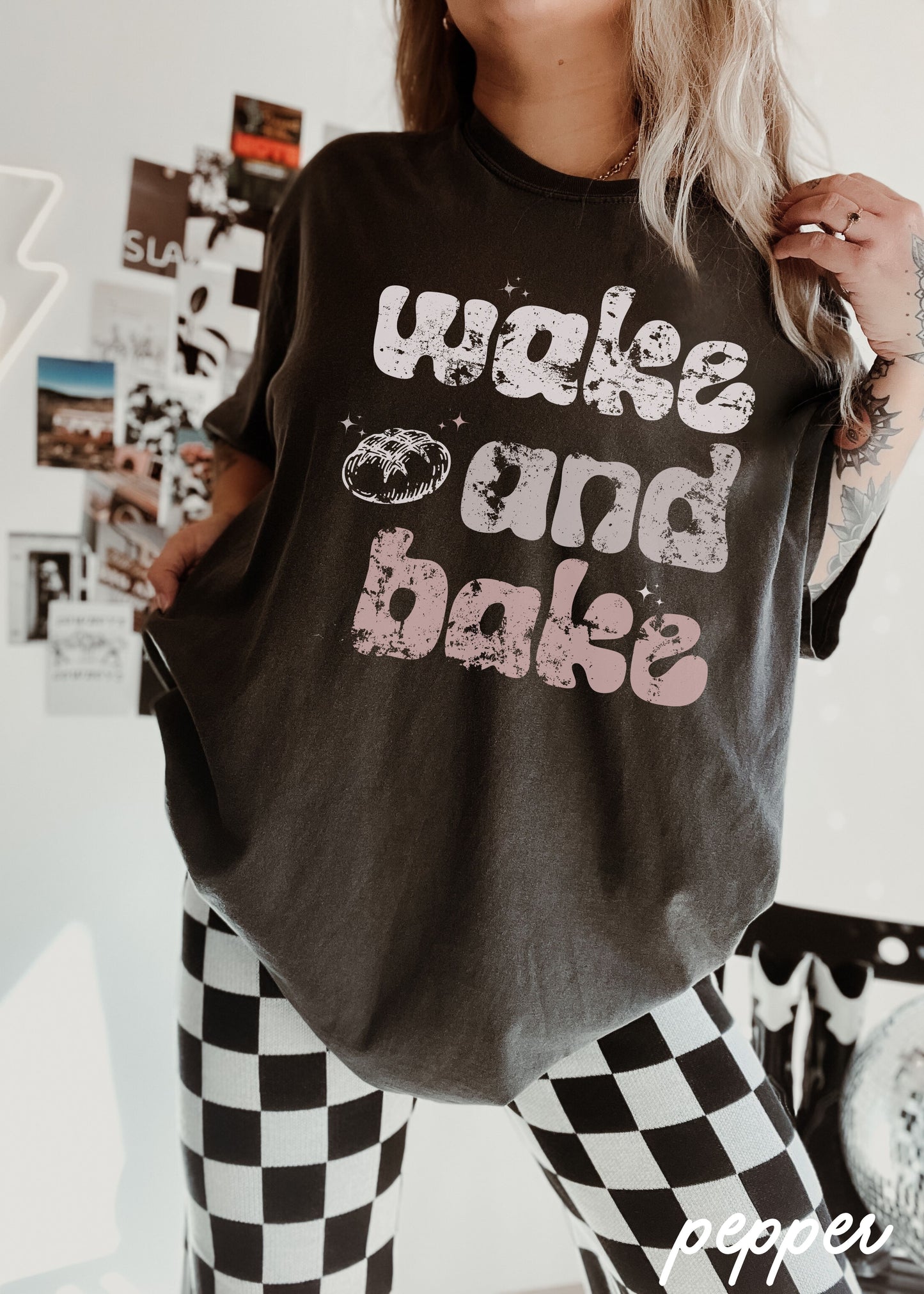 *Colorful Sourdough Bake Color Tee *4 Colors (S-3X)