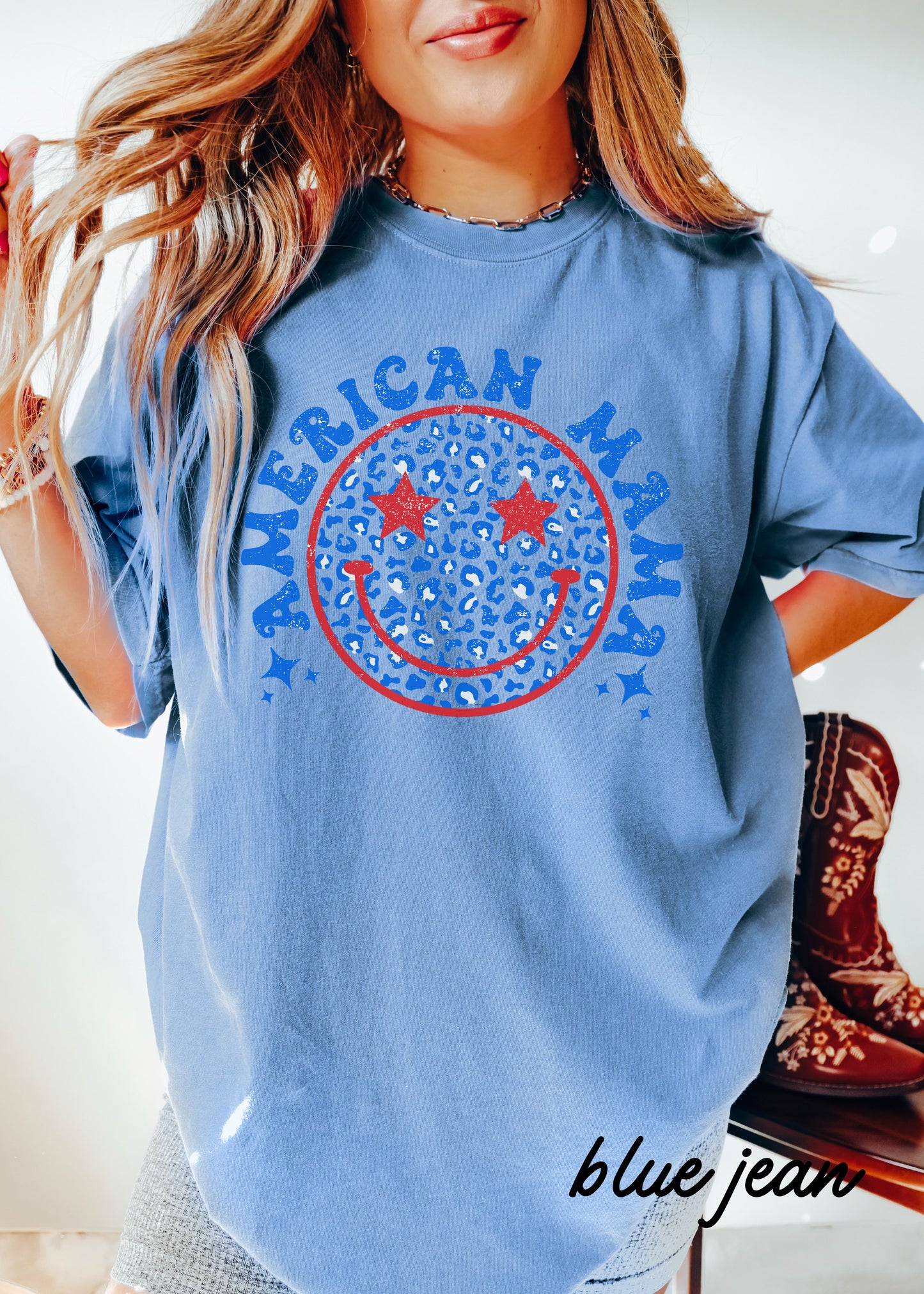 *American MAMA Tee *4 Colors (S-3X)