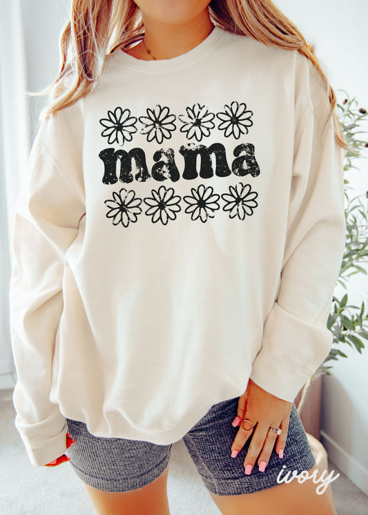 Pre-Order: Mama Daisy Sweatshirt *7 Colors Comfort Colors (S-3X)