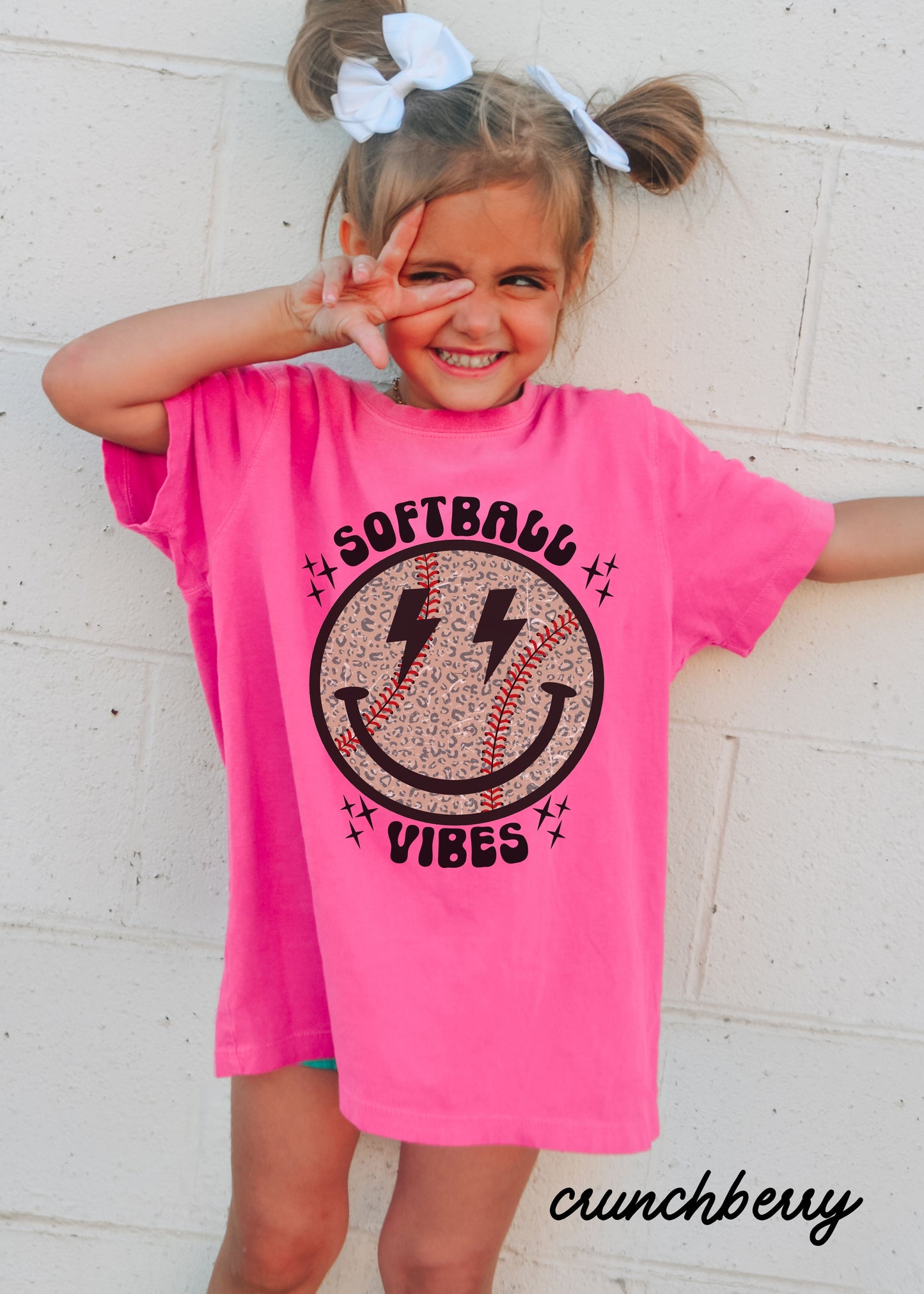 *YOUTH Softball Vibes Tee *8 Colors (S-3X)