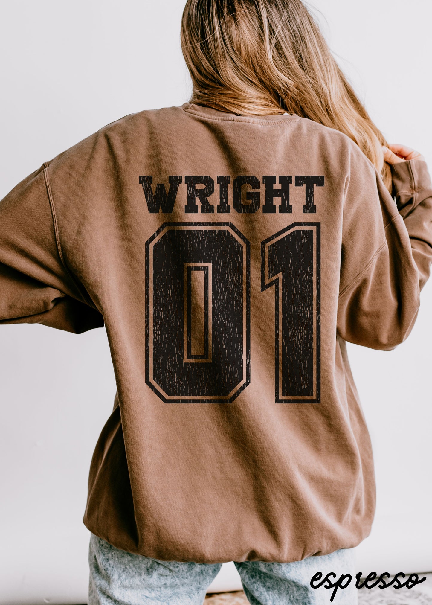 *PERSONALIZED Sports Name and Number Sweatshirt *10 Colors Comfort Colors (S-3X)