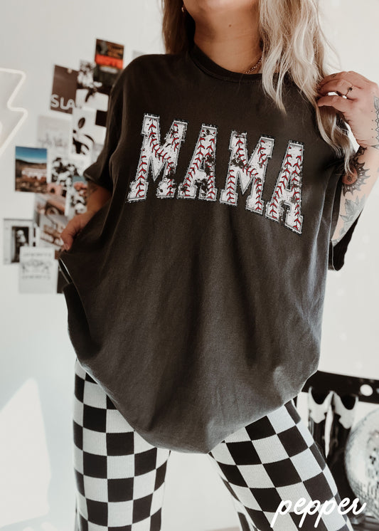 *Baseball Mama Seams Tee *8 Colors (S-3X)