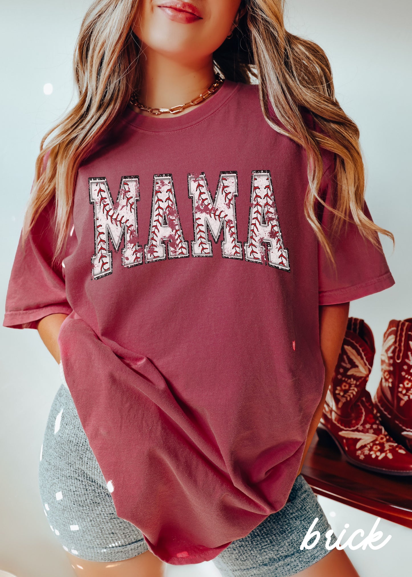 *Baseball Mama Seams Tee *8 Colors (S-3X)