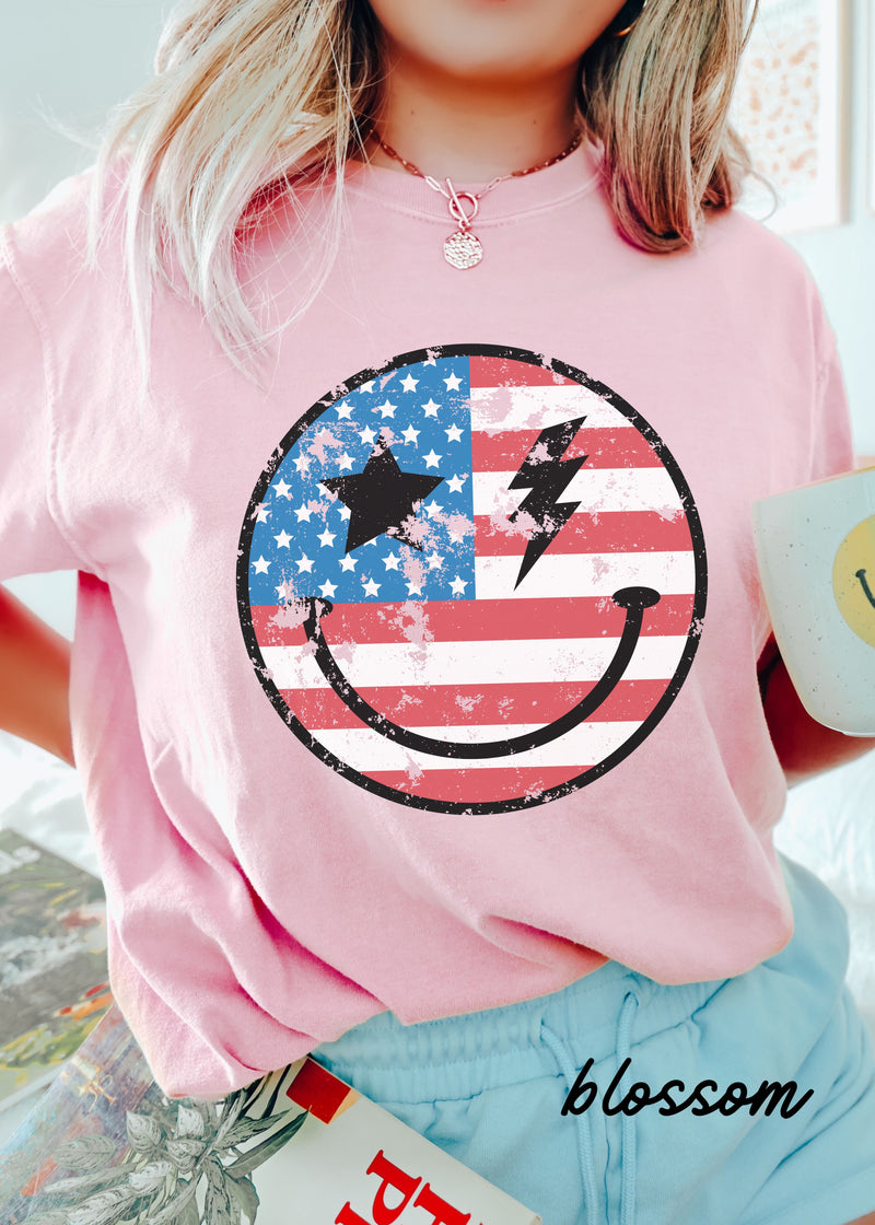 *YOUTH Happy USA Tee *8 Colors (S-3X)