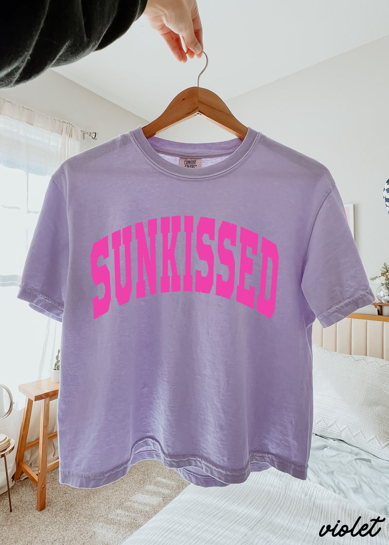 *Sunkissed CROP Tee *3 Colors (S-2X)