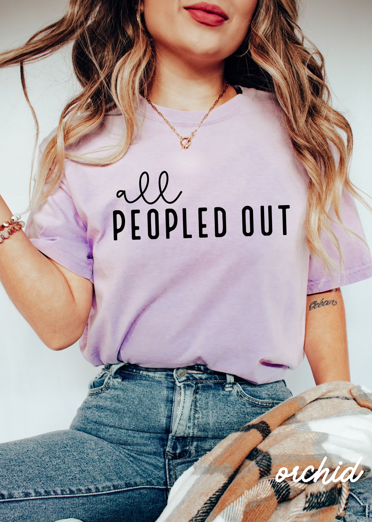 All Peopled Out Tee *8 Colors (S-3X)