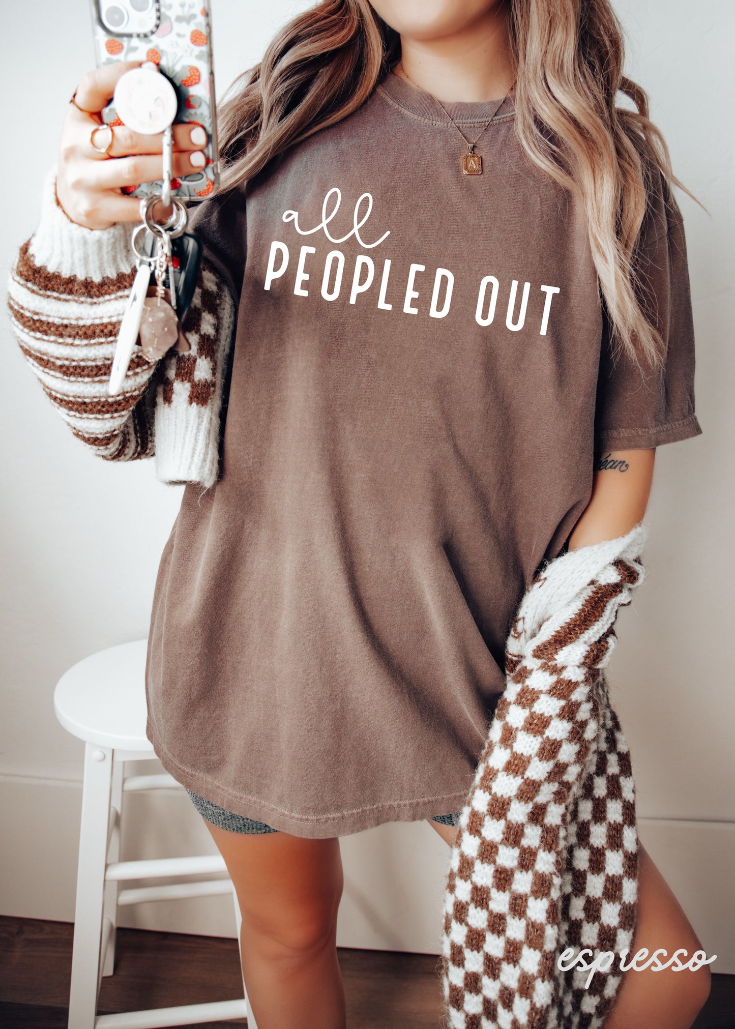 All Peopled Out Tee *8 Colors (S-3X)