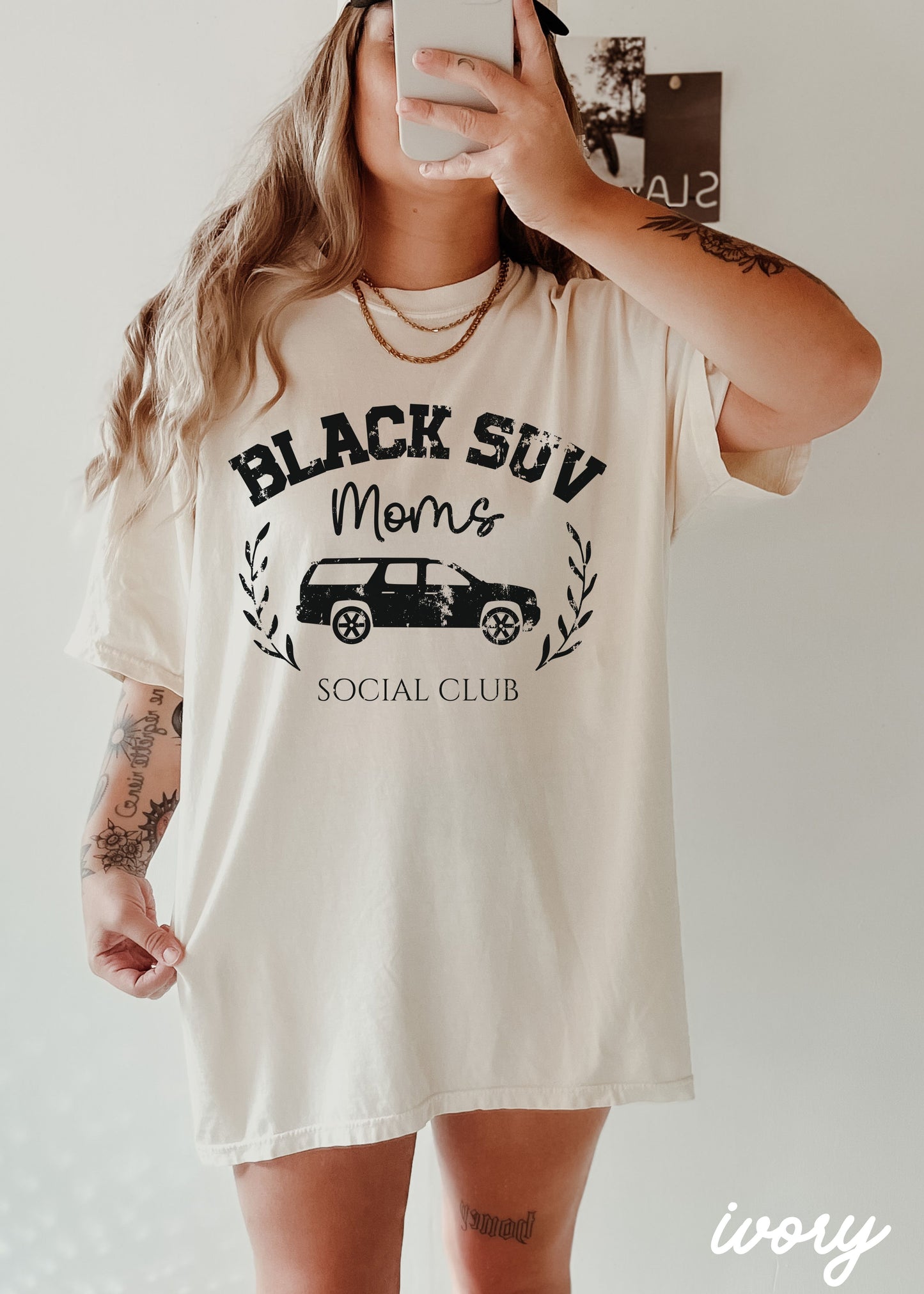 *Black SUV Social Club Tee *2 Colors (S-3X)
