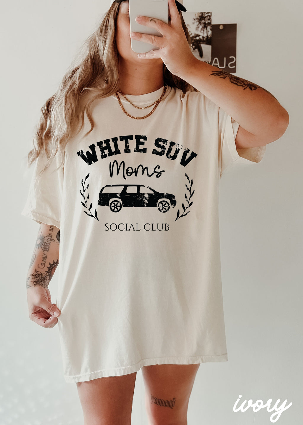 *White SUV Social Club Tee *2 Colors (S-3X)