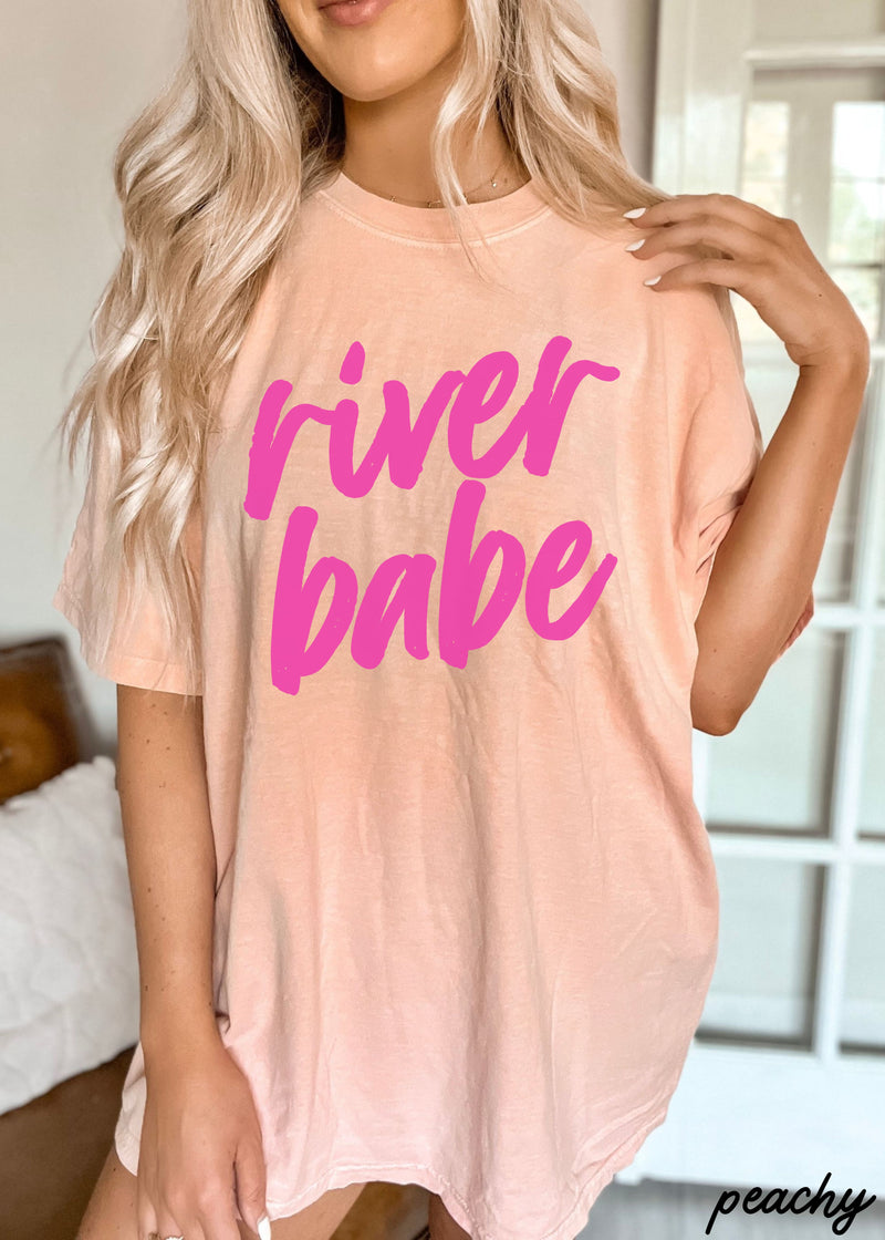 PRE-ORDER: River Babe Tee *4 Colors (S-3X)
