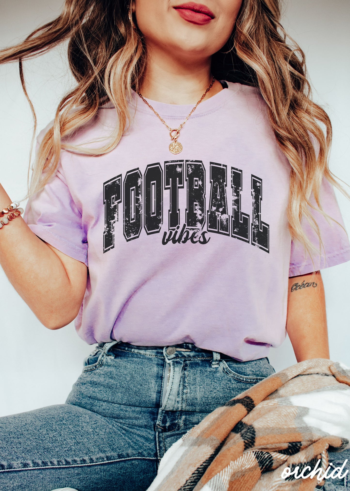 Football Vibes Tee *14 Colors (S-3X)