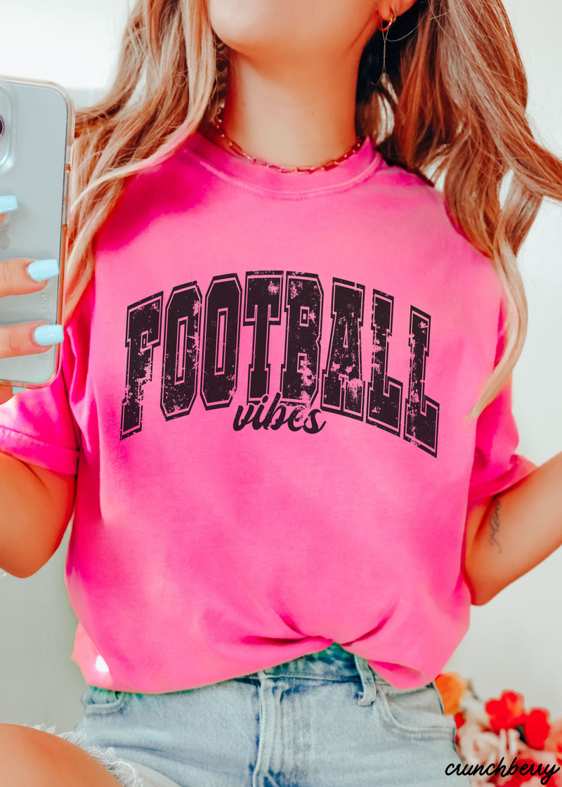 PRE-ORDER: Football Vibes Tee *14 Colors (S-3X)