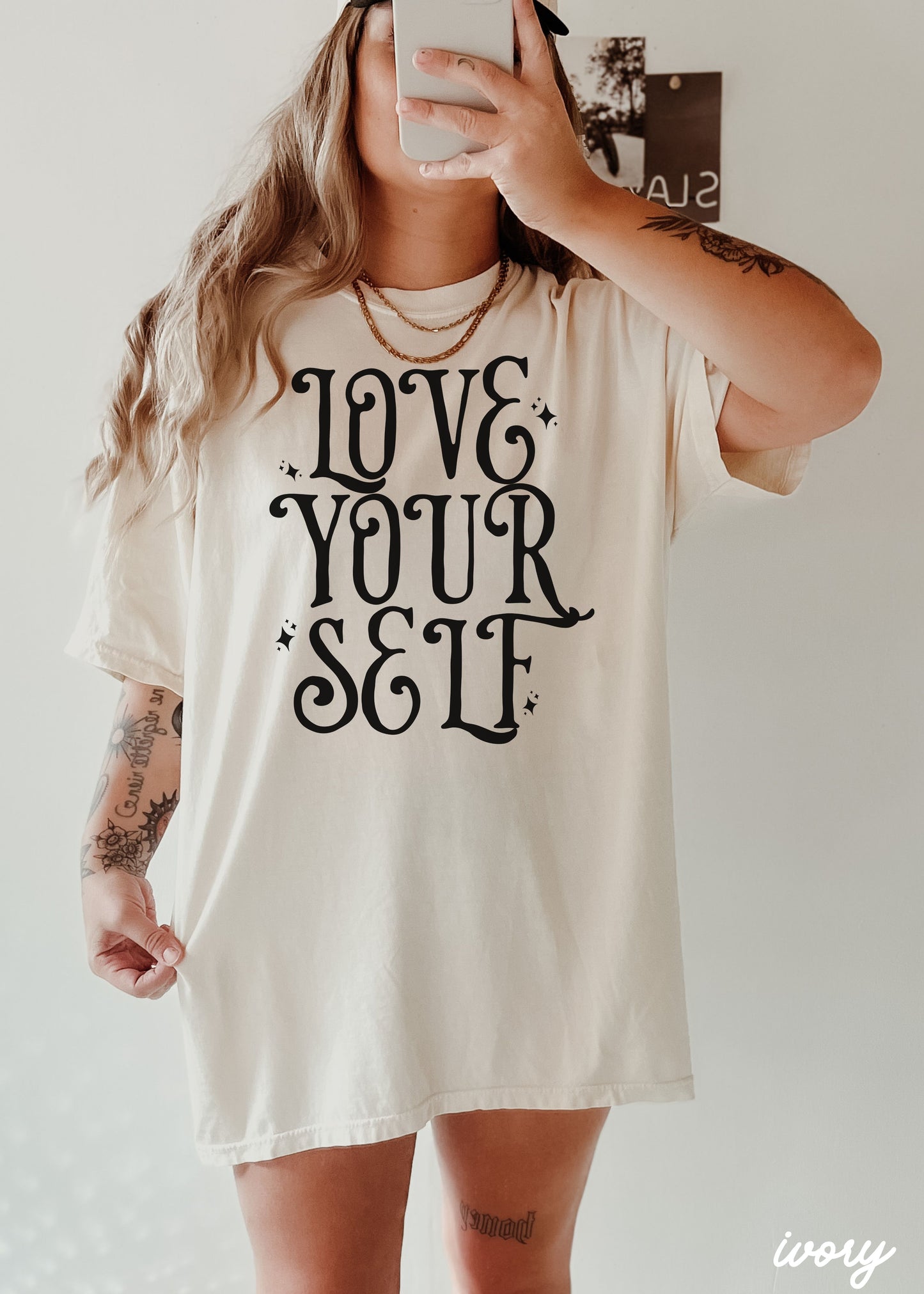 *Love Your Self Tee *12 Colors (S-3X)