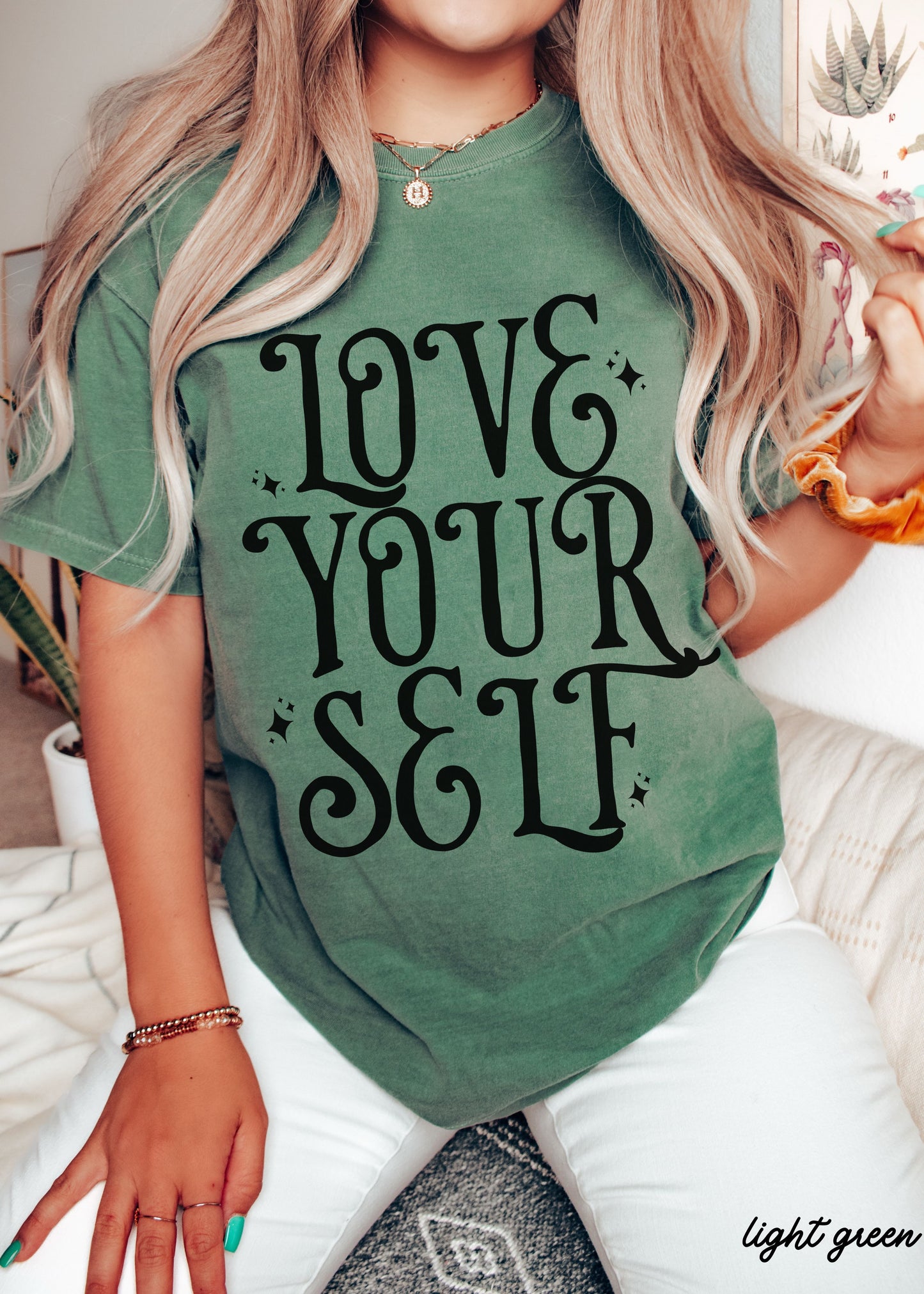 *Love Your Self Tee *12 Colors (S-3X)
