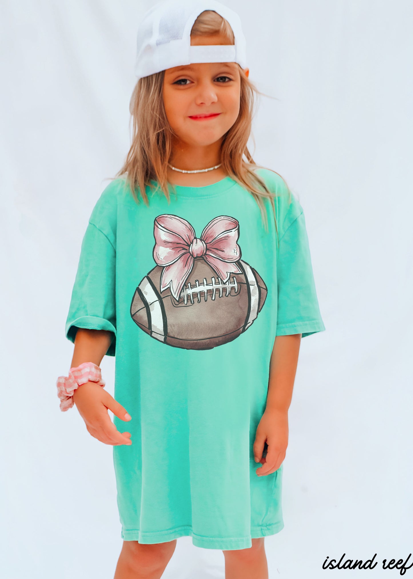 *YOUTH Football Pink Coquette Tee *10 Colors (S-3X)